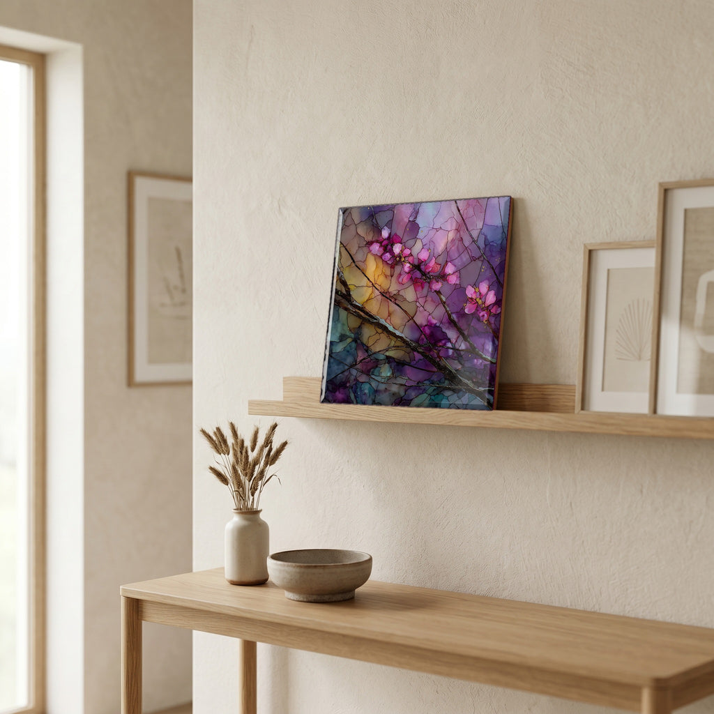In the entryway, first thing you see.