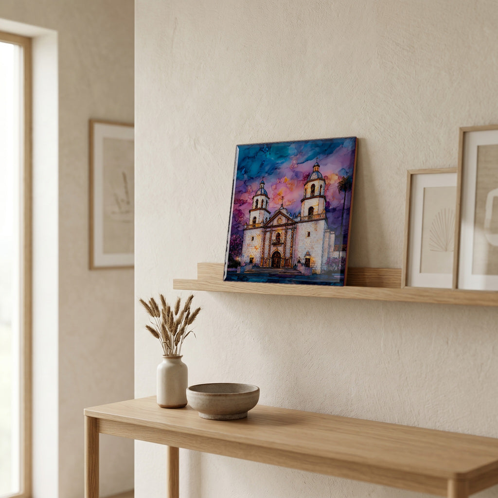 In the entryway, first thing you see.