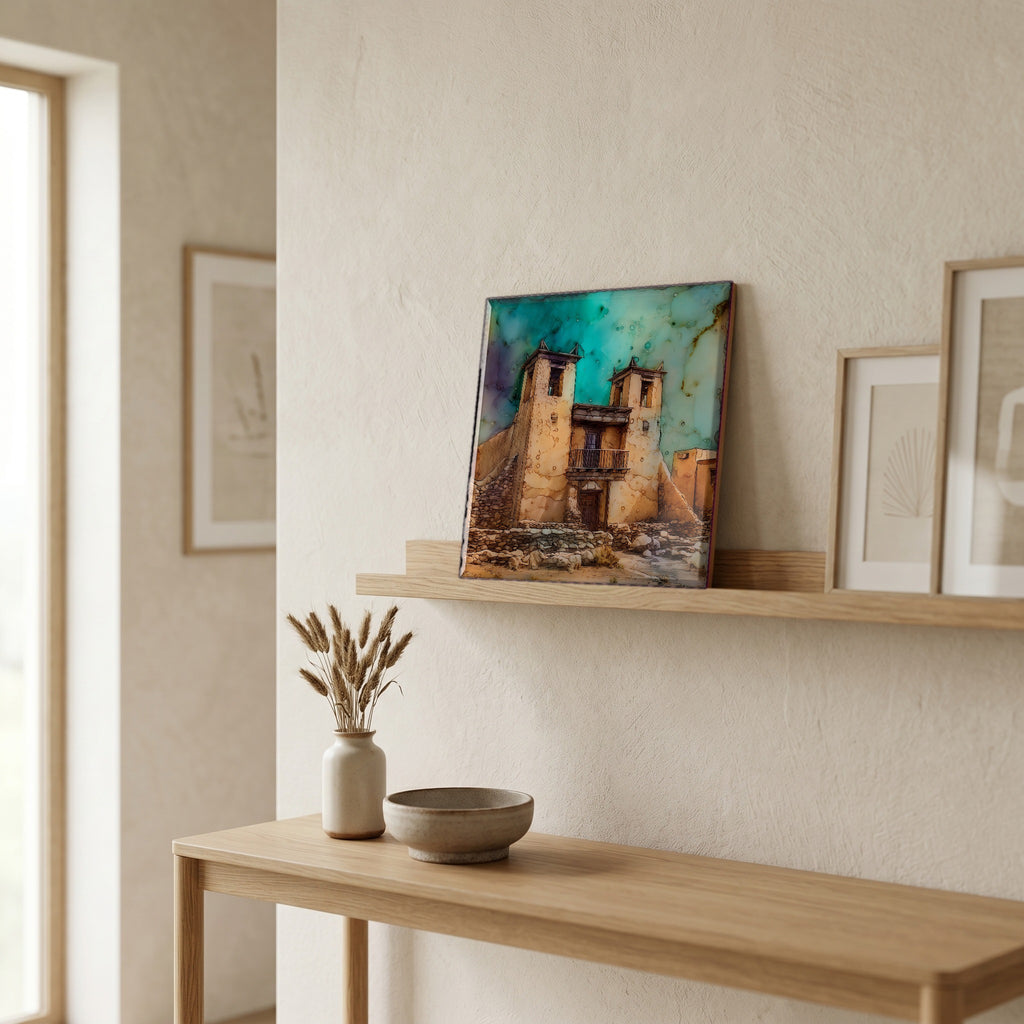 In the entryway, first thing you see.