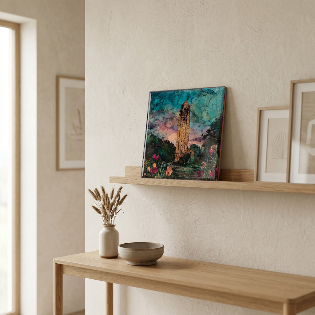 In the entryway, first thing you see.