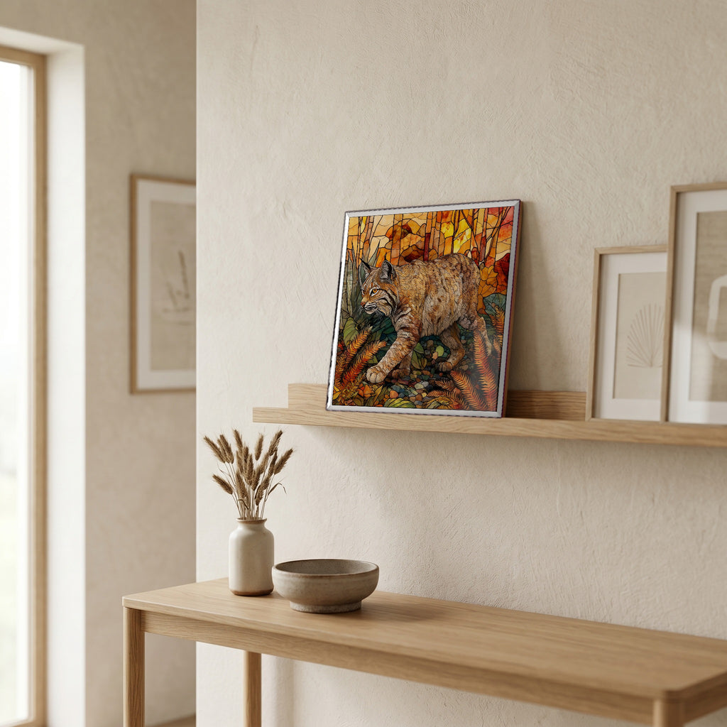 In the entryway, first thing you see.