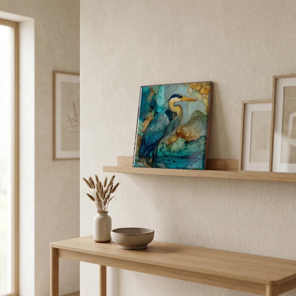 In the entryway, first thing you see.