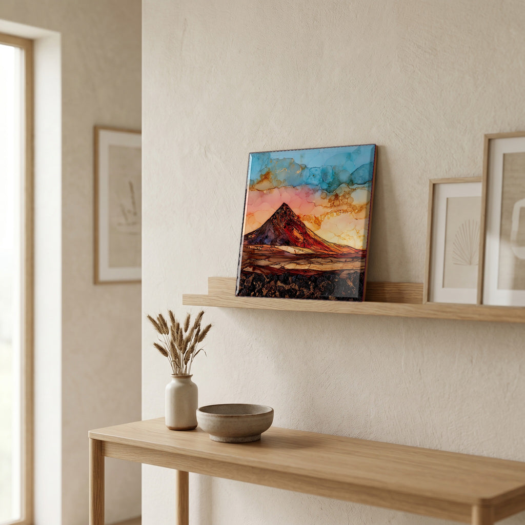 In the entryway, first thing you see.