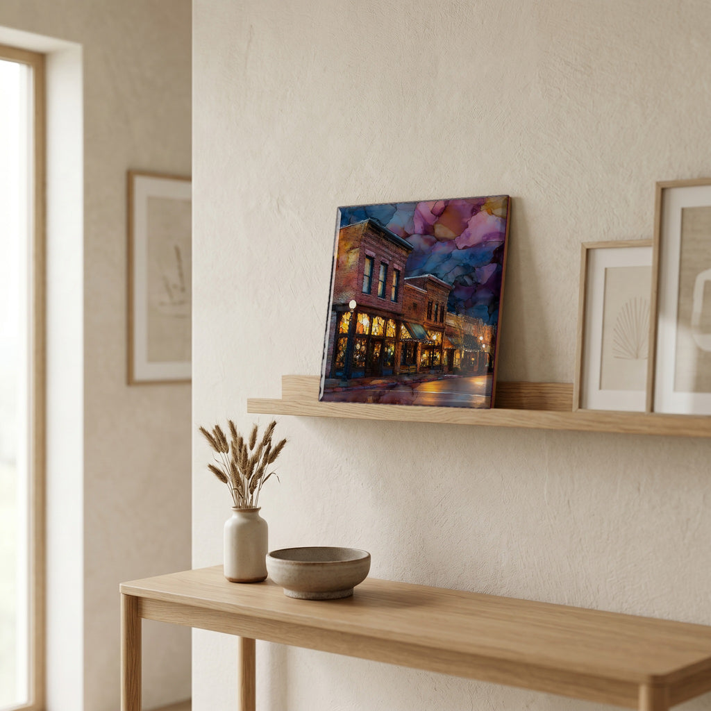 In the entryway, first thing you see.