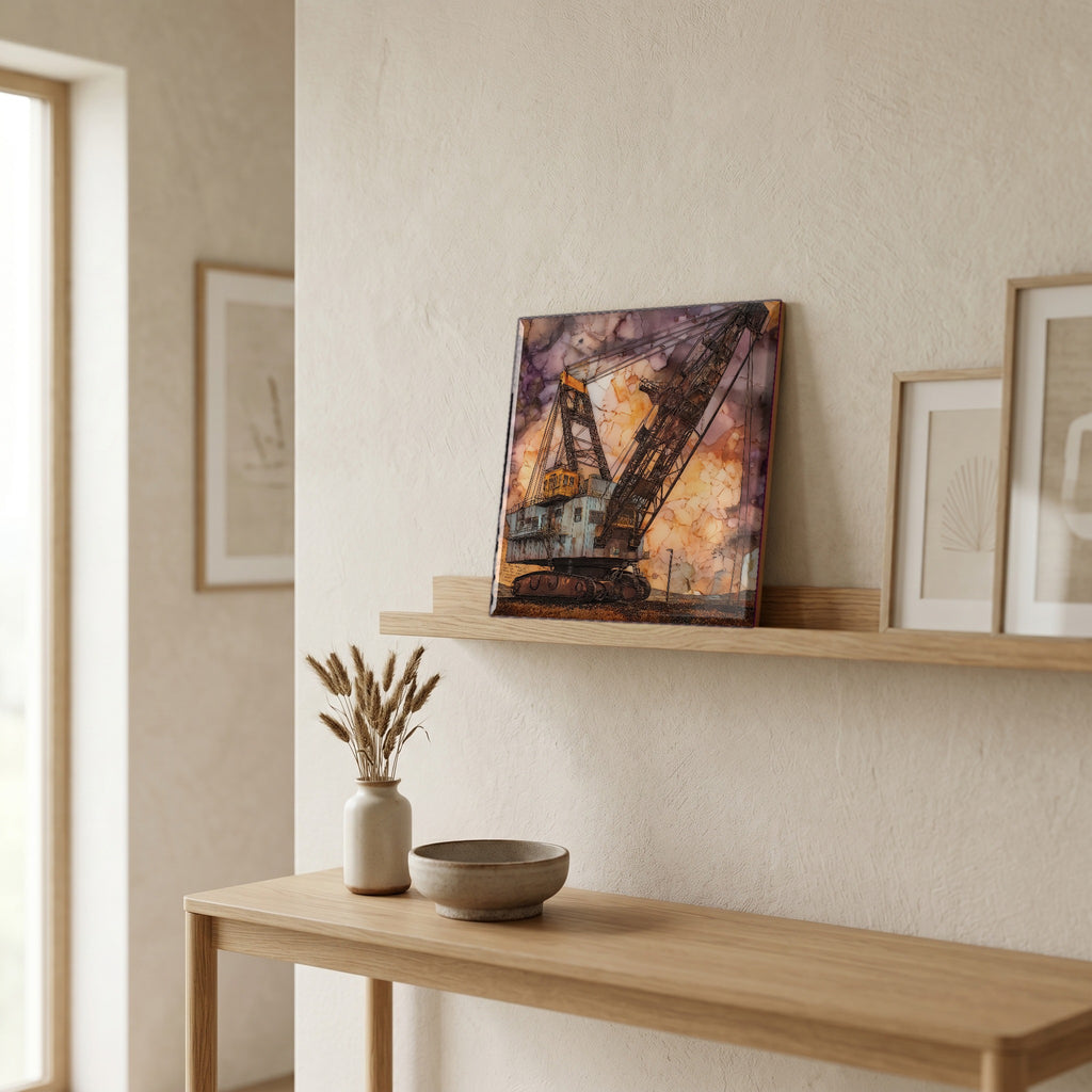 In the entryway, first thing you see.