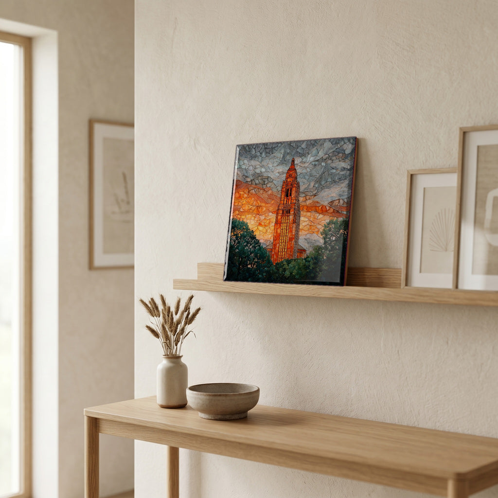 In the entryway, first thing you see.