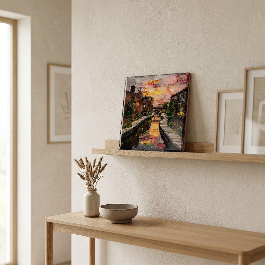 In the entryway, first thing you see.