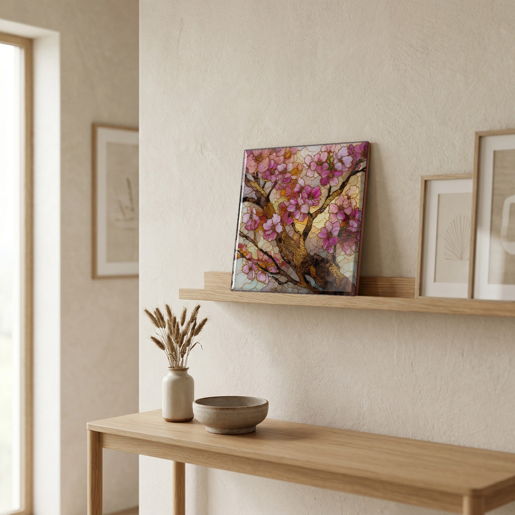 In the entryway, first thing you see.
