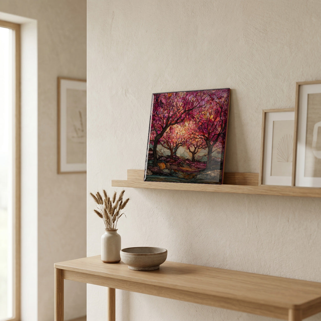In the entryway, first thing you see.