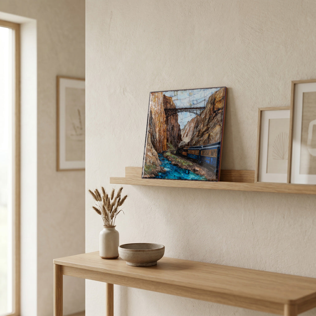 In the entryway, first thing you see.