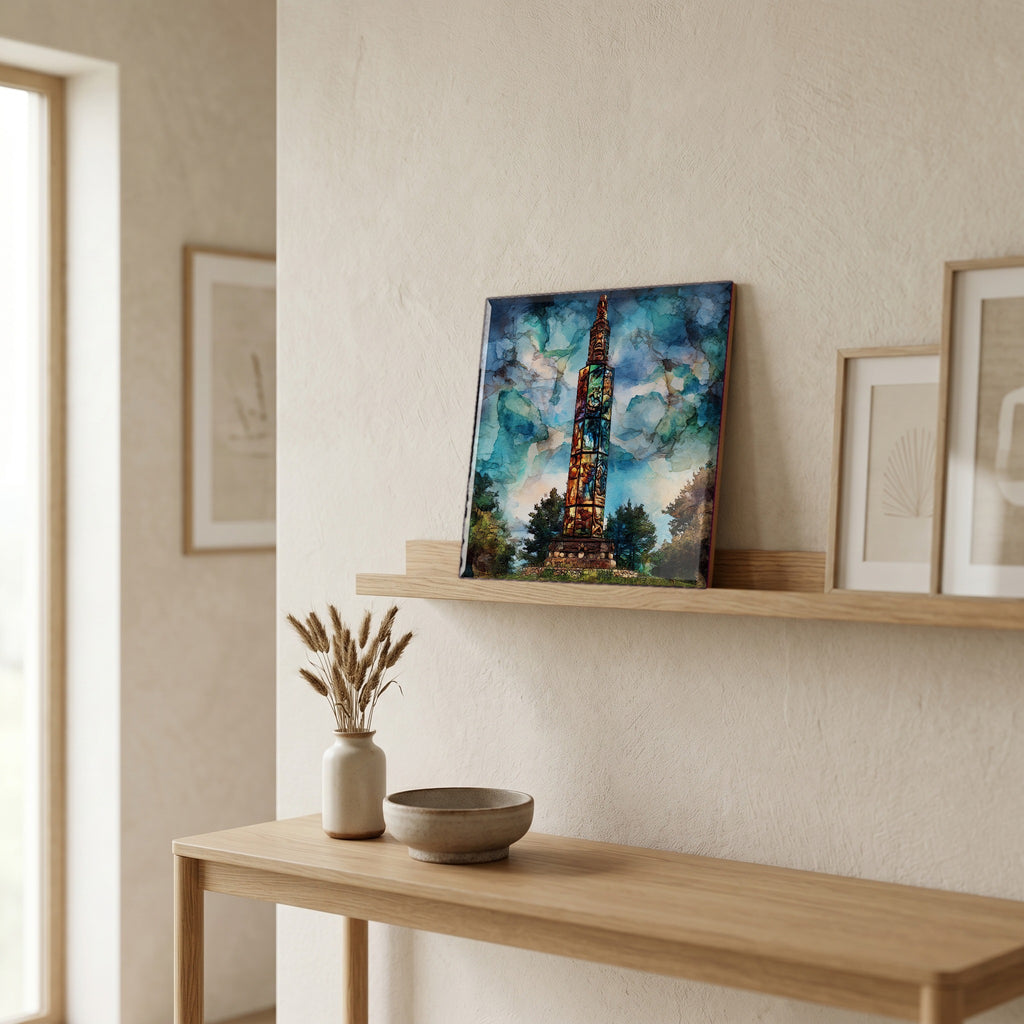 In the entryway, first thing you see.