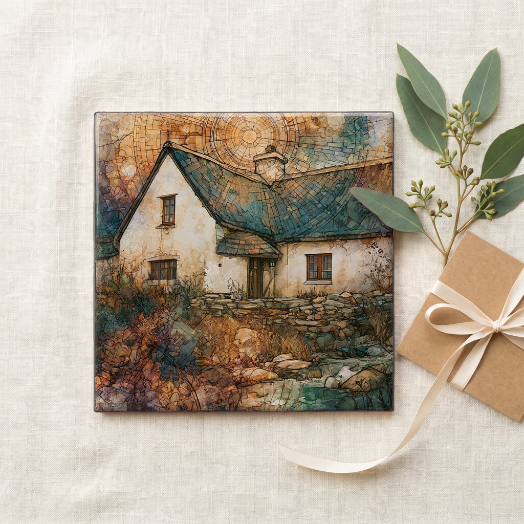 an old whitewashed thatched — gifting
