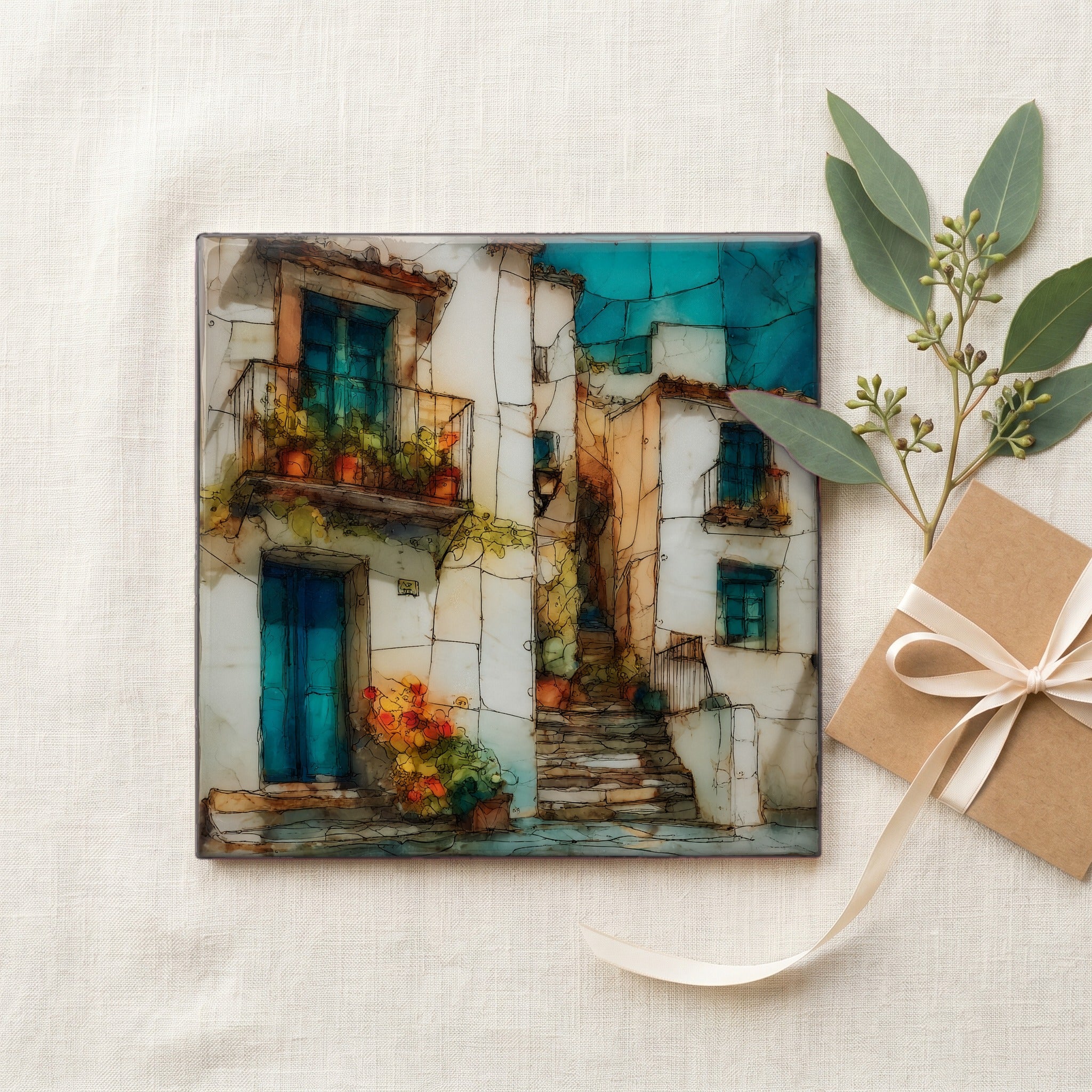 Mijas white village balconies — gifting