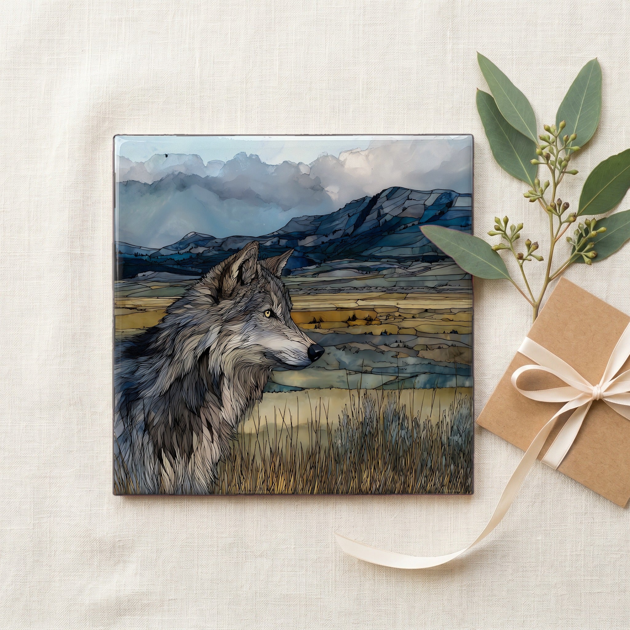 a gray wolf — gifting