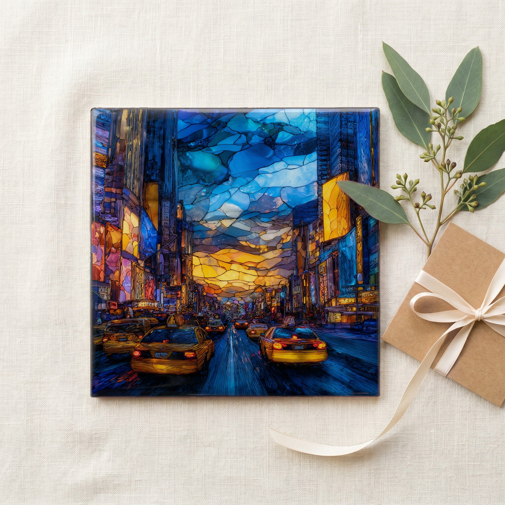 Times Square electric canyon — gifting