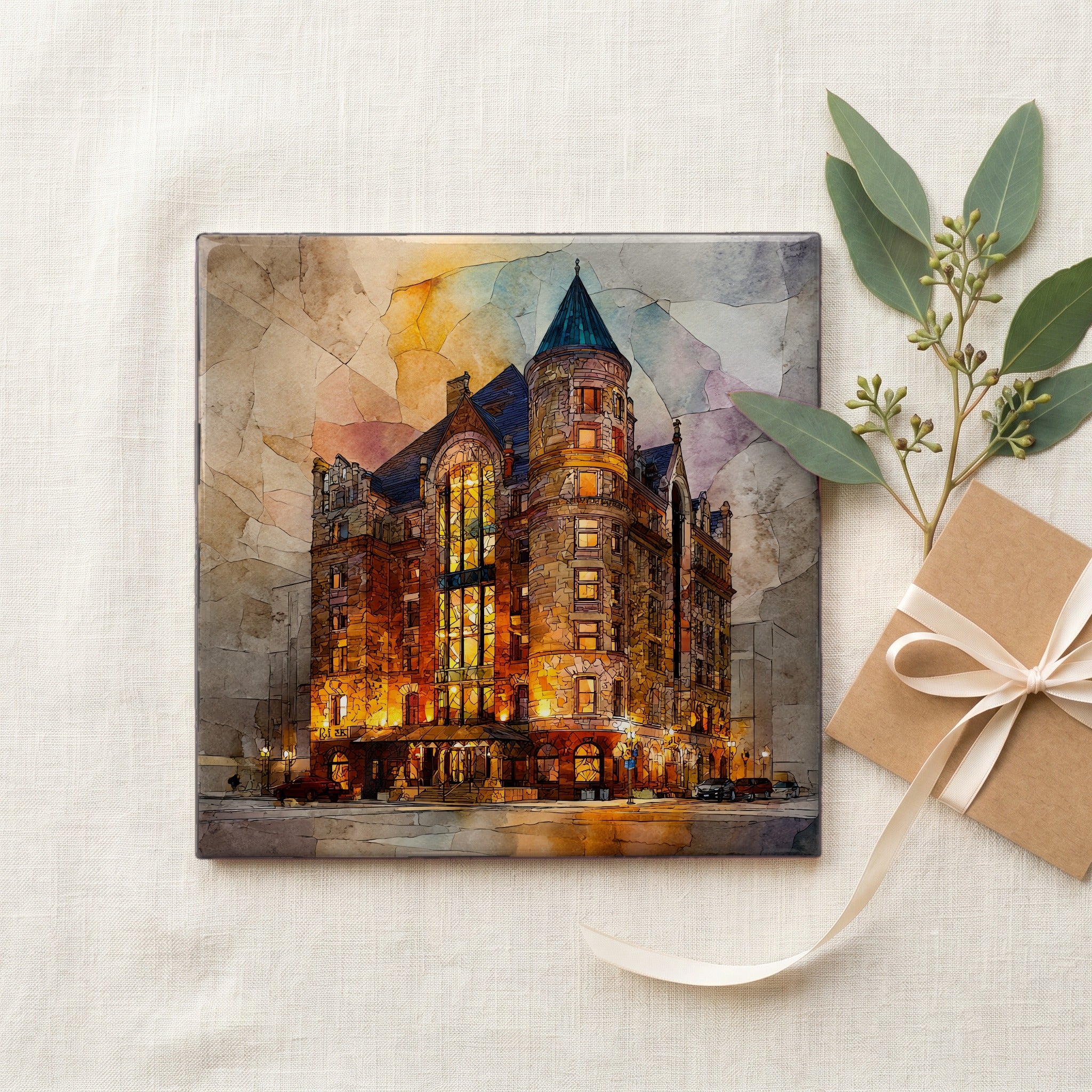 Brown Palace Denver Denver Metro Ceramic Art Tile — gifting
