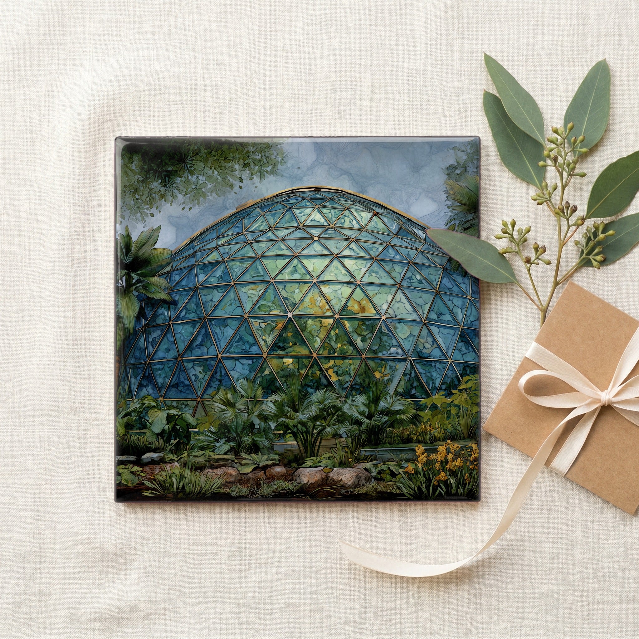 the Des Moines Botanical Center geodesic — gifting
