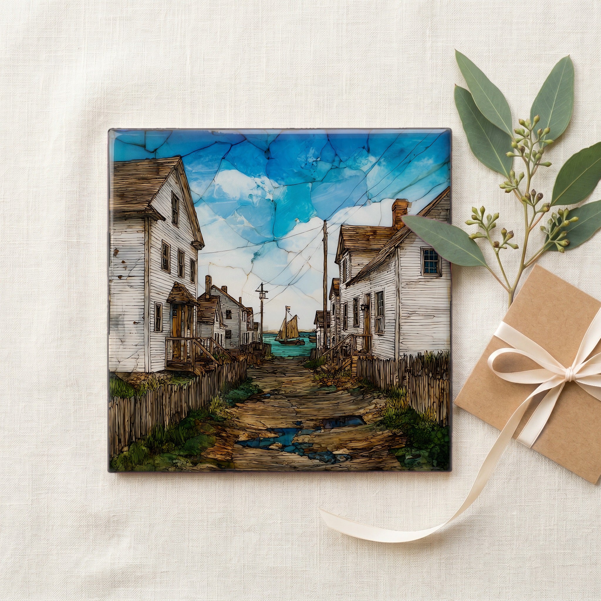 a Tangier Island village street — gifting