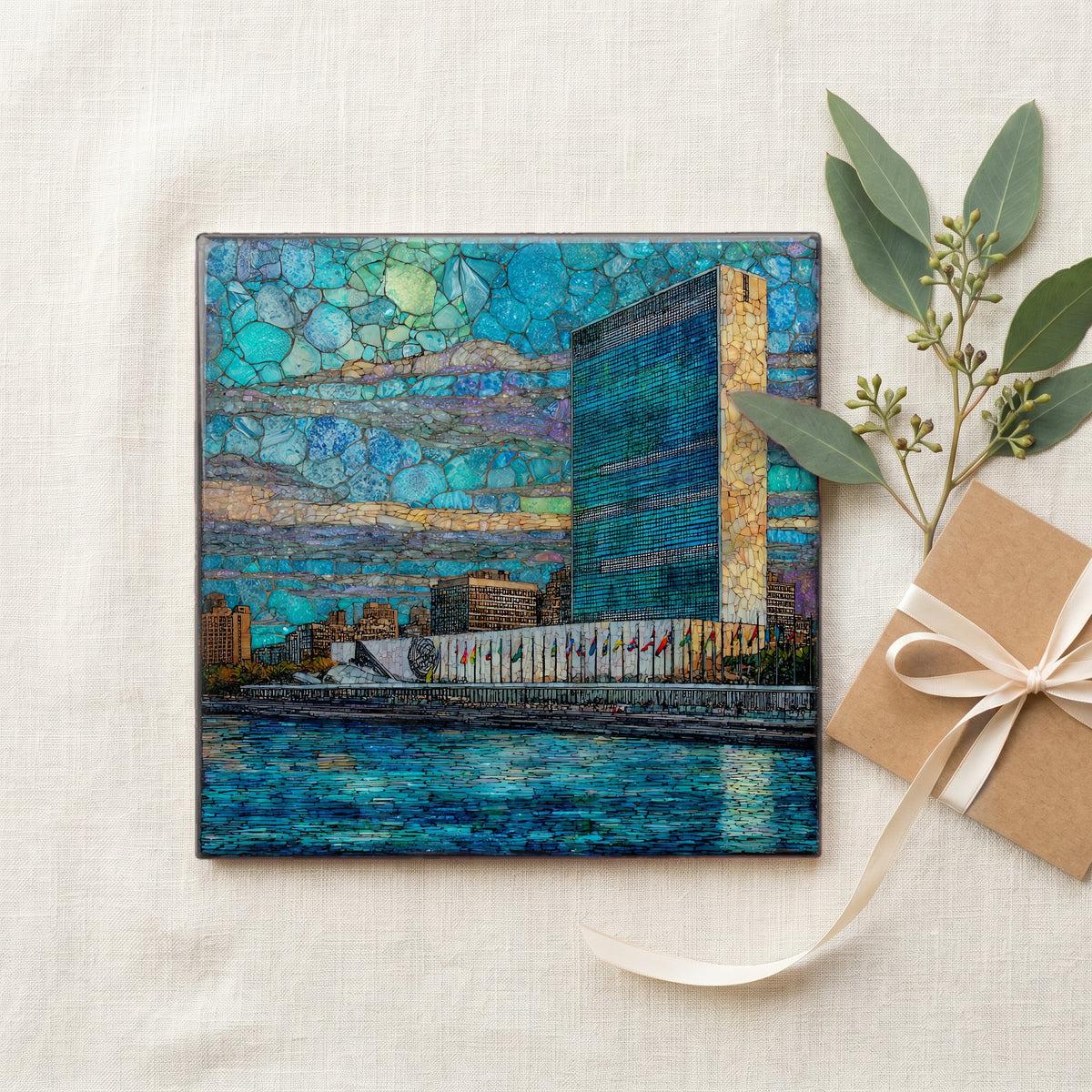 the United Nations headquarters along the — gifting