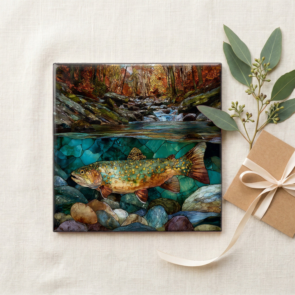 a native brook trout resting in — gifting