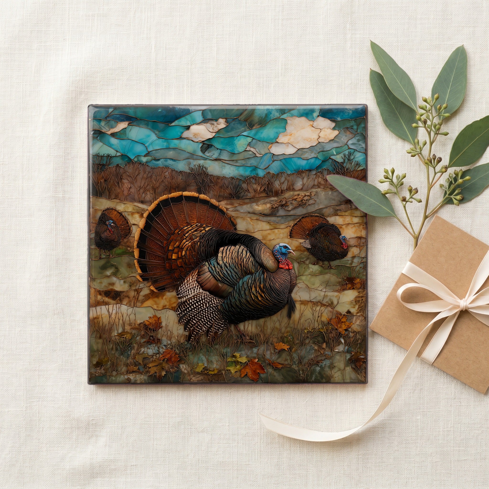 a wild turkey flock — gifting
