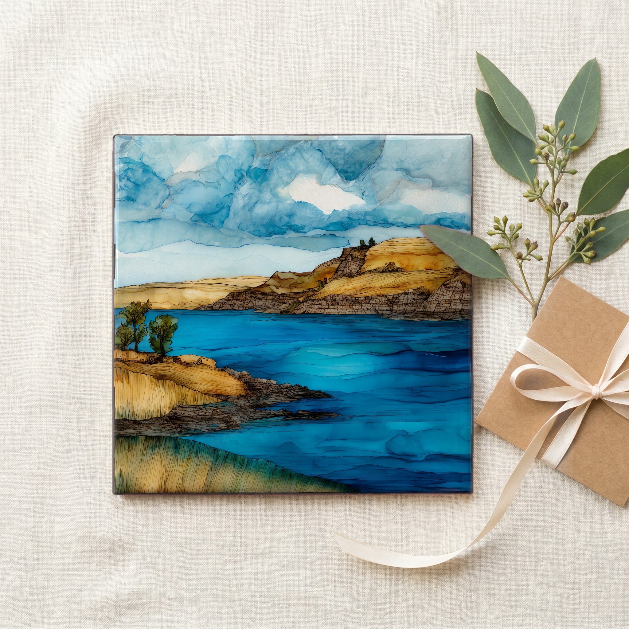 Lake Sharpe shoreline on — gifting