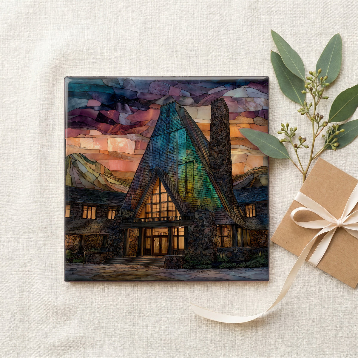 the Timberline Lodge great hall on — gifting