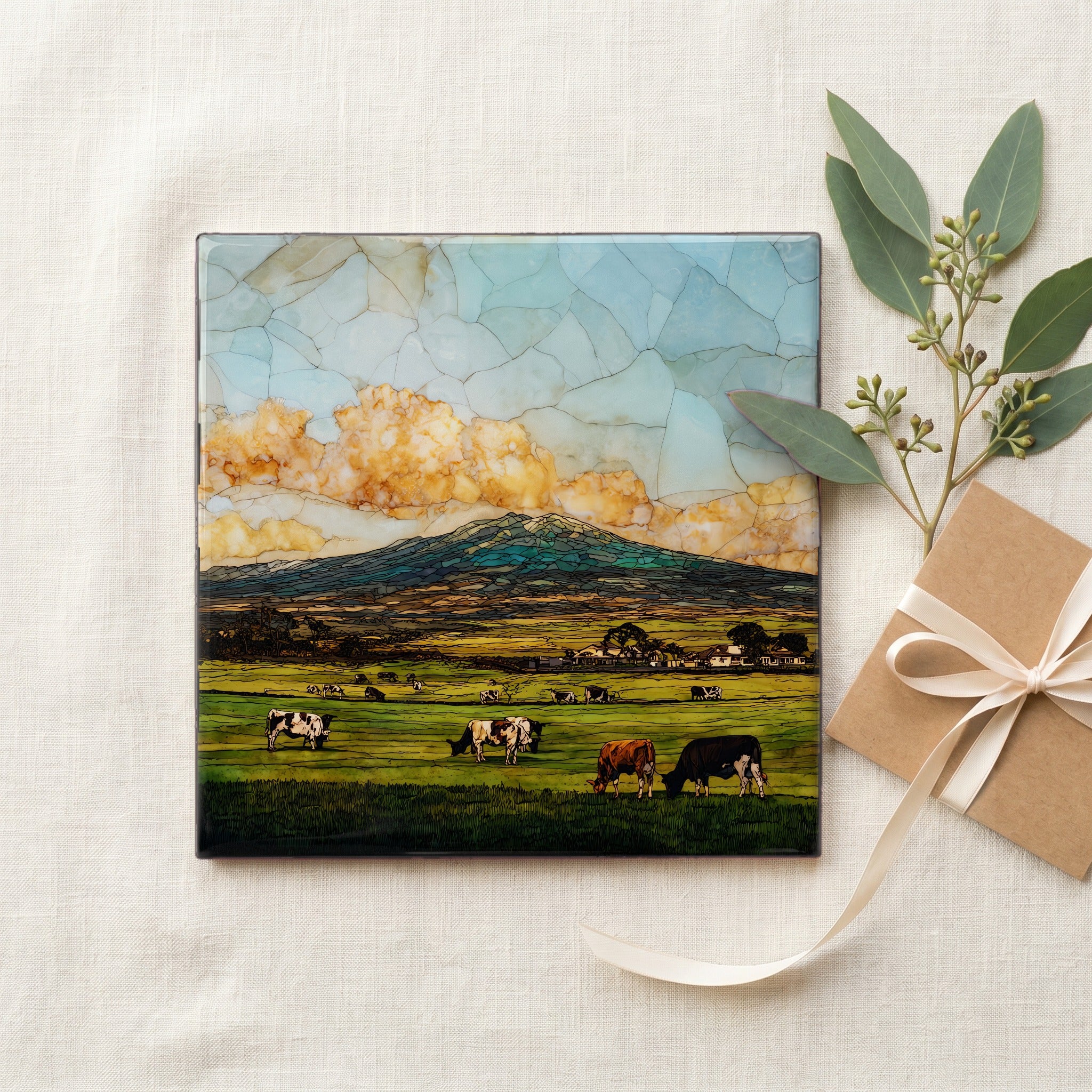 Parker Ranch Big Island Ceramic Art Tile — gifting
