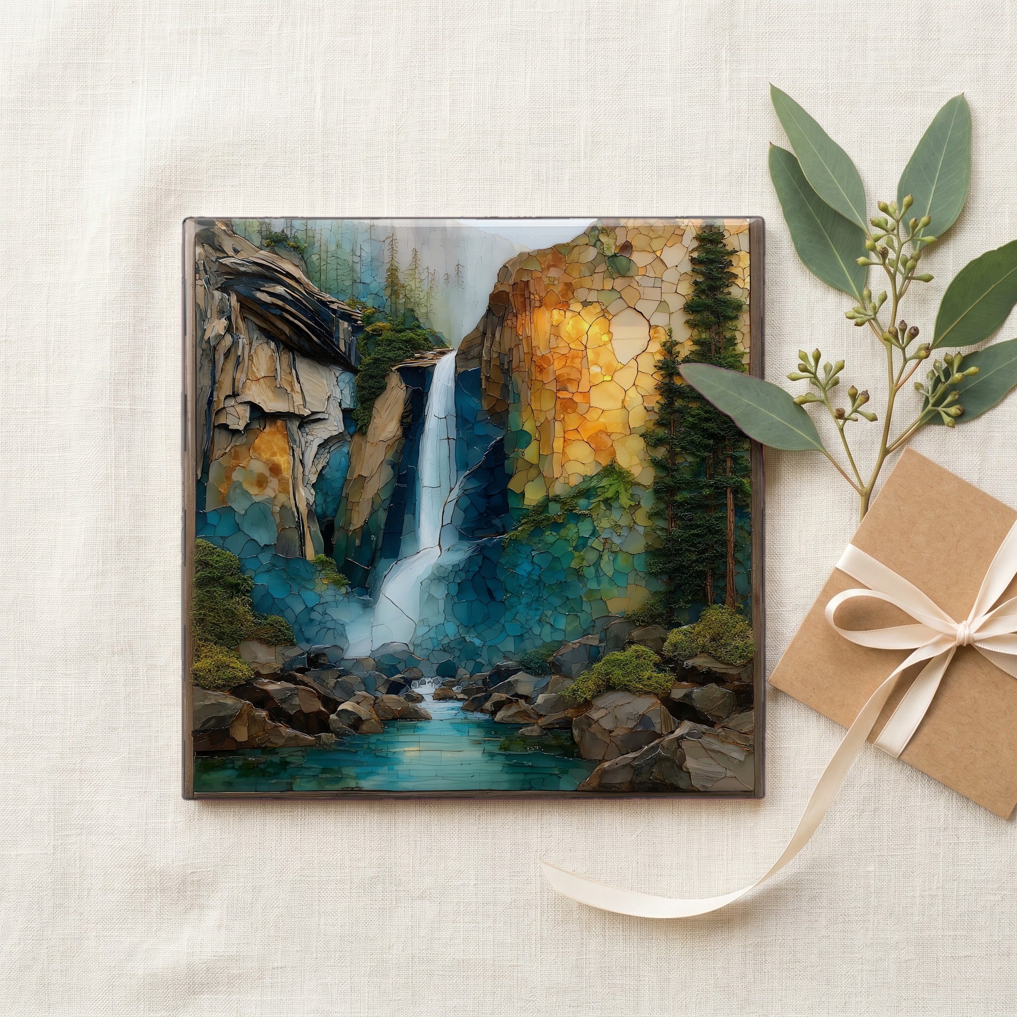 Vernal Fall dropping 317 feet along — gifting