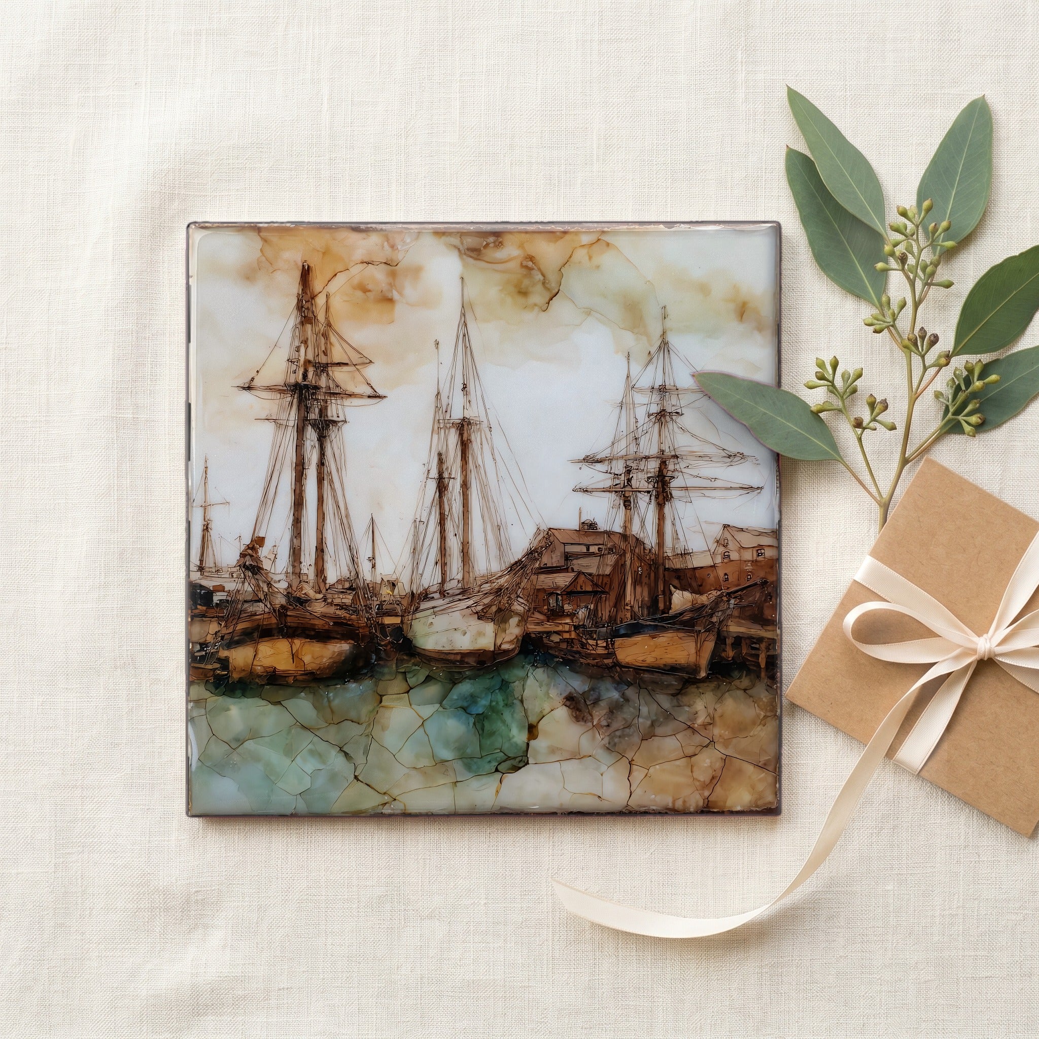 Mystic Seaport tall ship masts — gifting