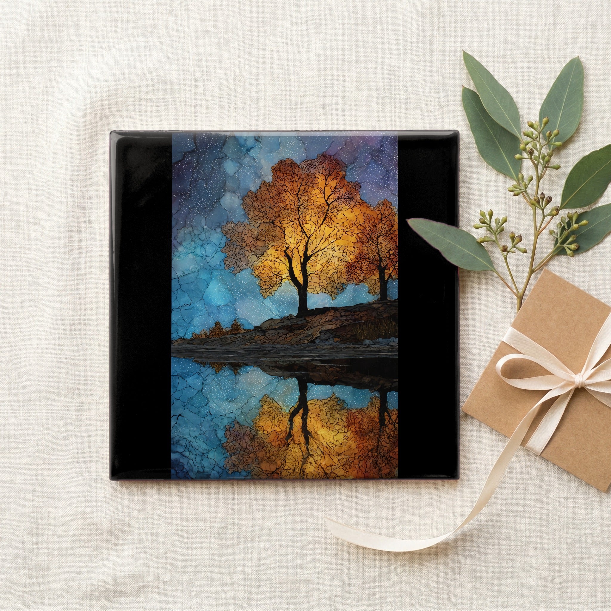 Iowa autumn maple along the Mississippi River — gifting