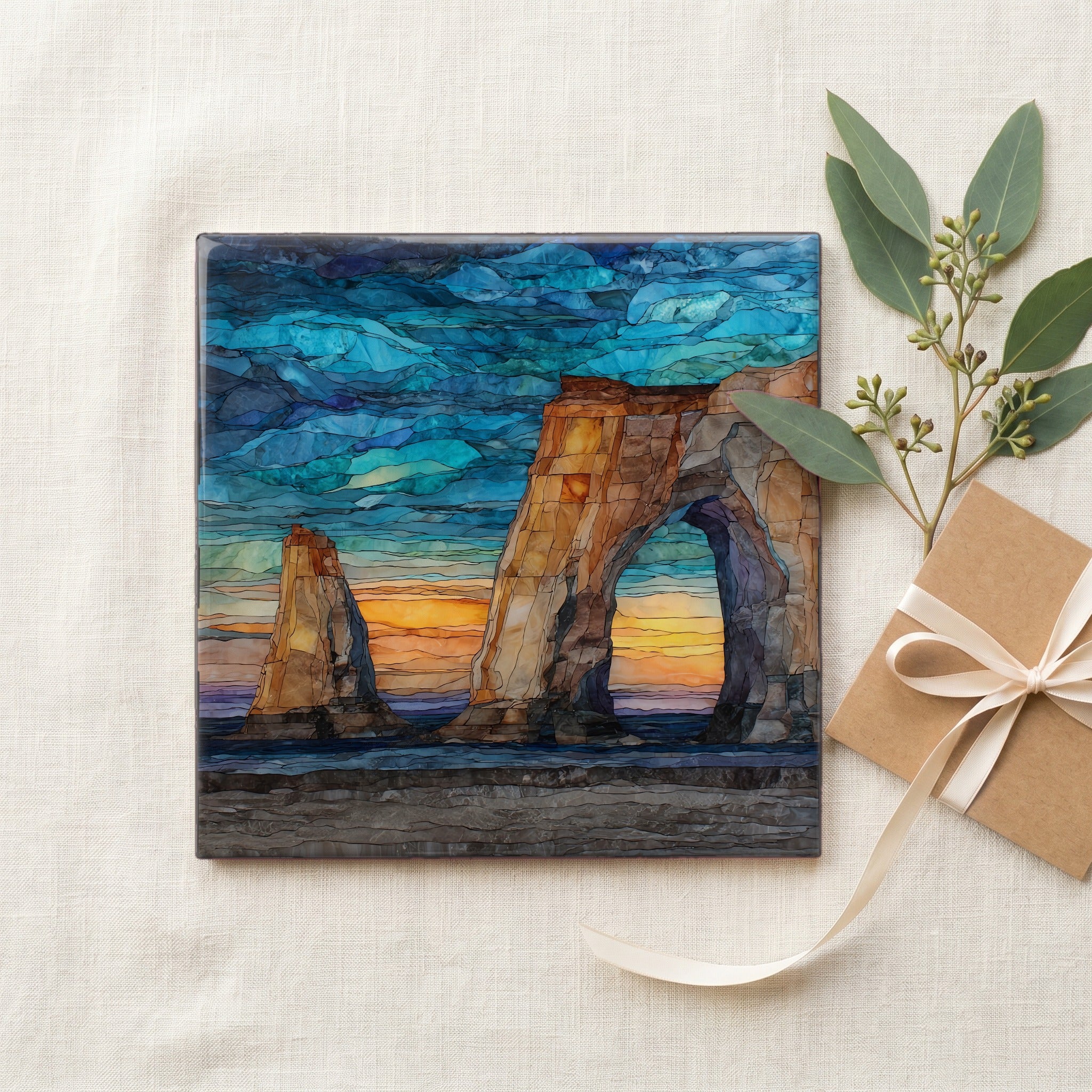 the Monument Rocks chalk arch on — gifting