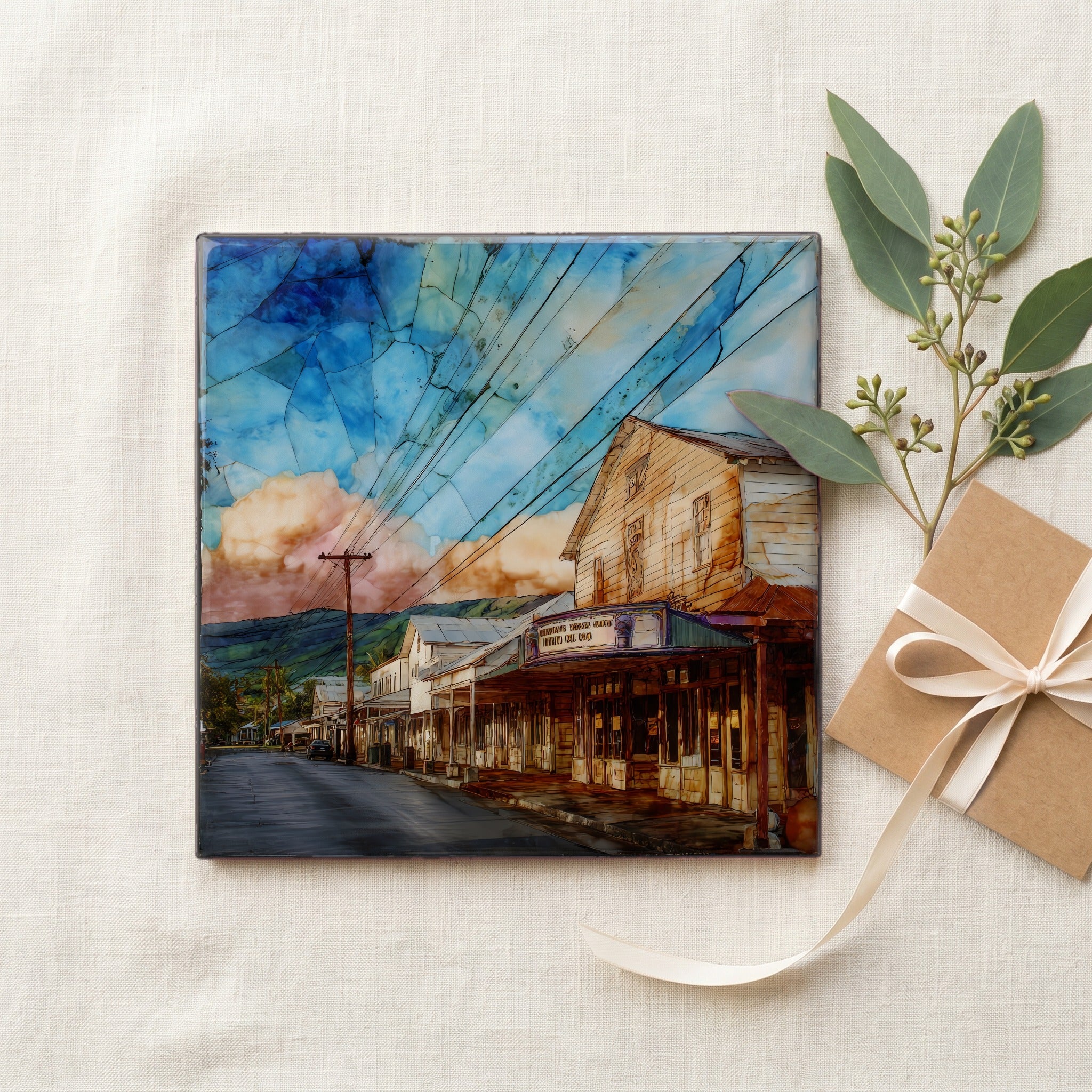 Honokaa Hamakua Big Island Ceramic Art Tile — gifting