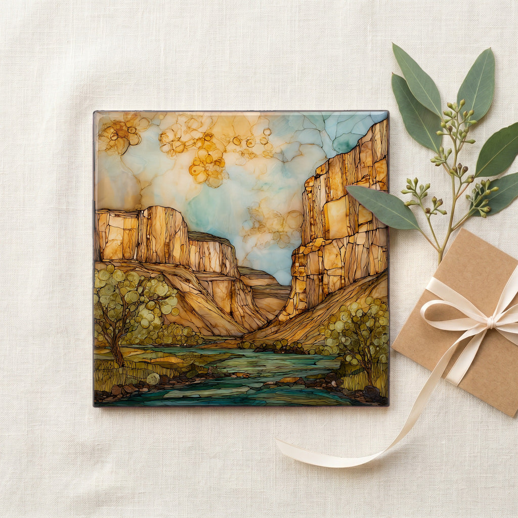 Vogel Canyon Ceramic Art Tile — gifting