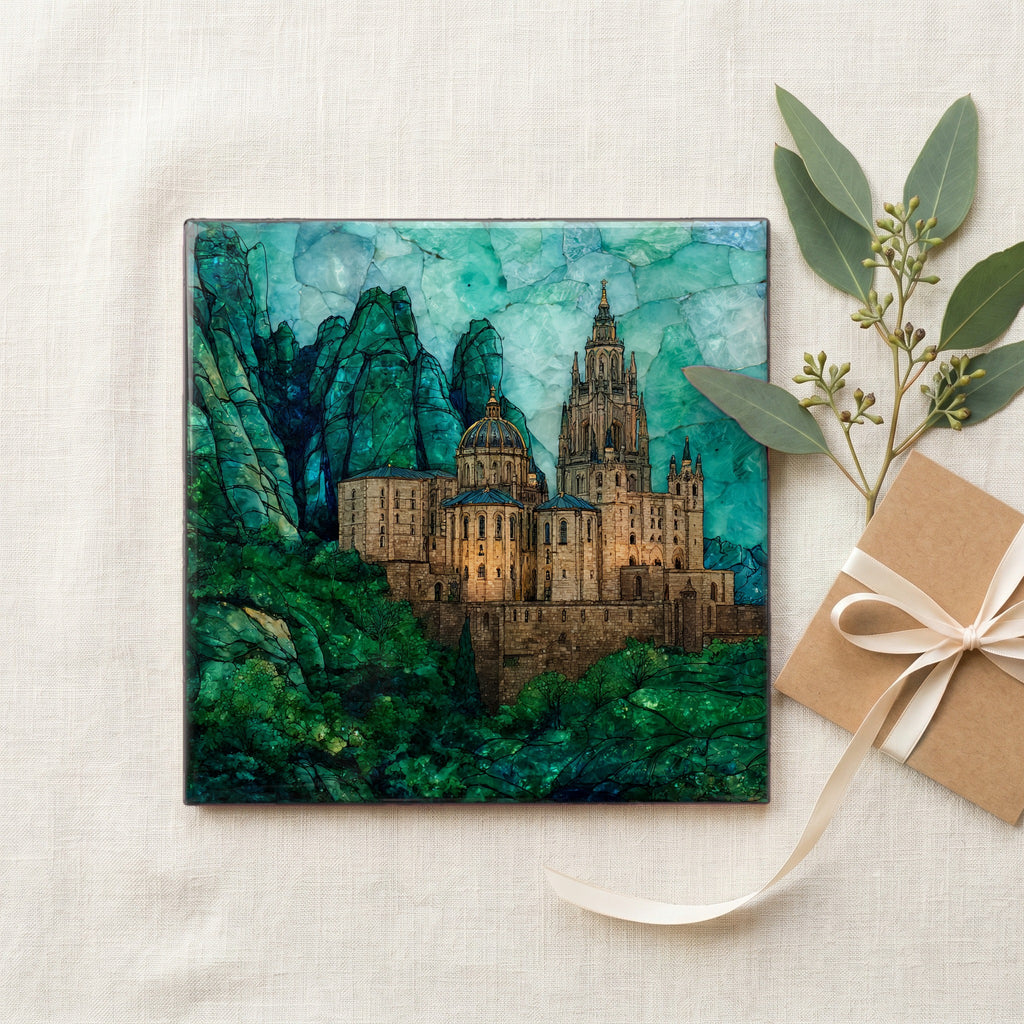 Montserrat monastery on jagged peaks — gifting