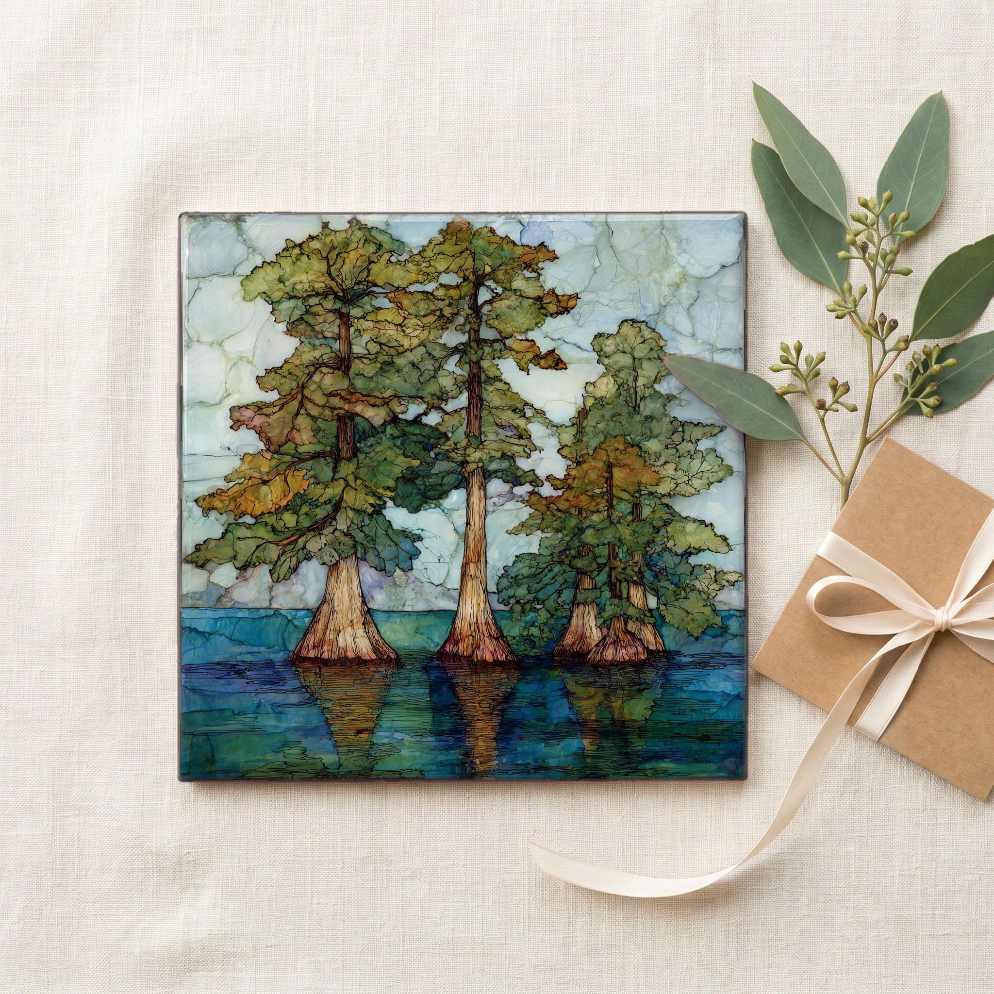 Hochatown cypress standing in — gifting