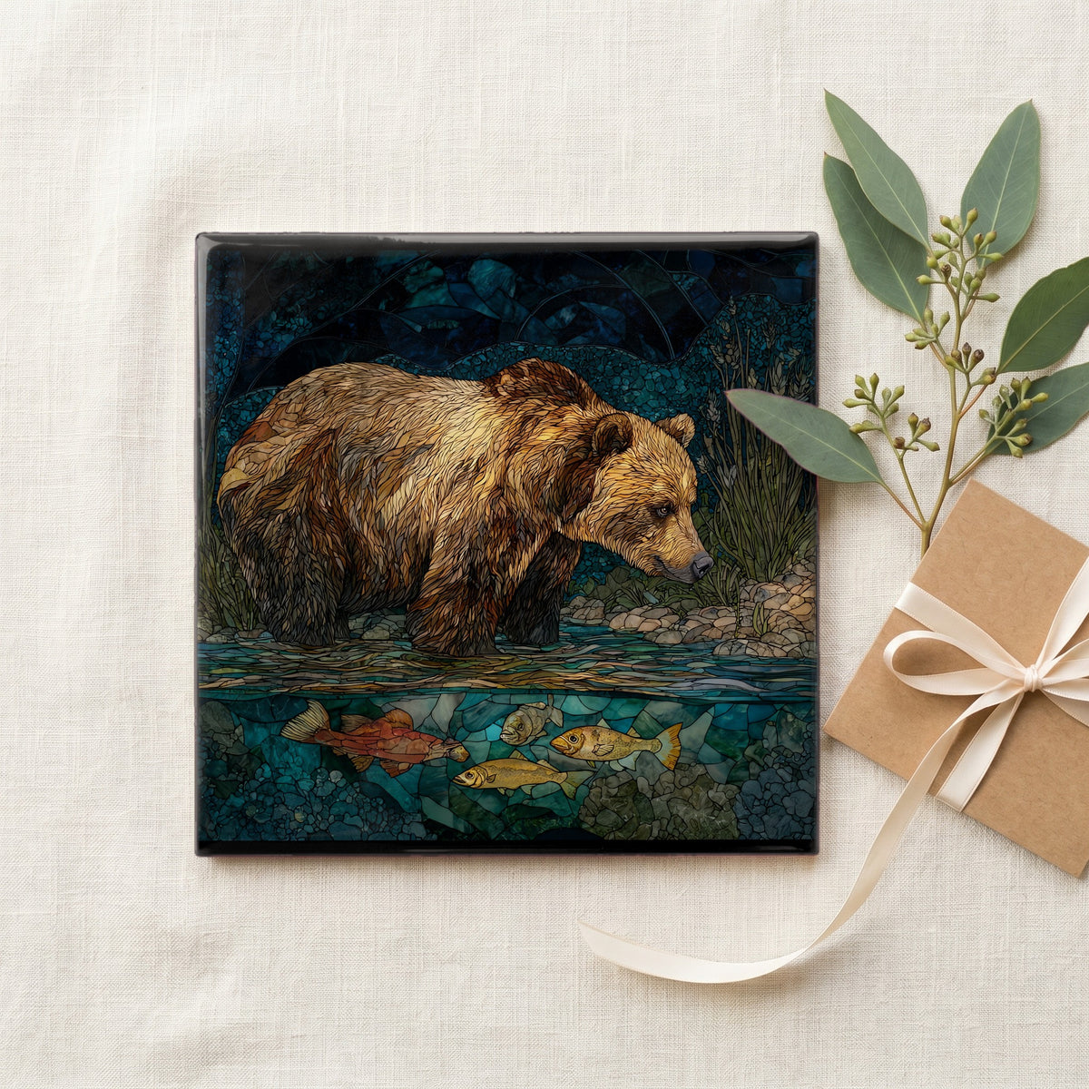 a Kodiak brown bear on Kodiak — gifting