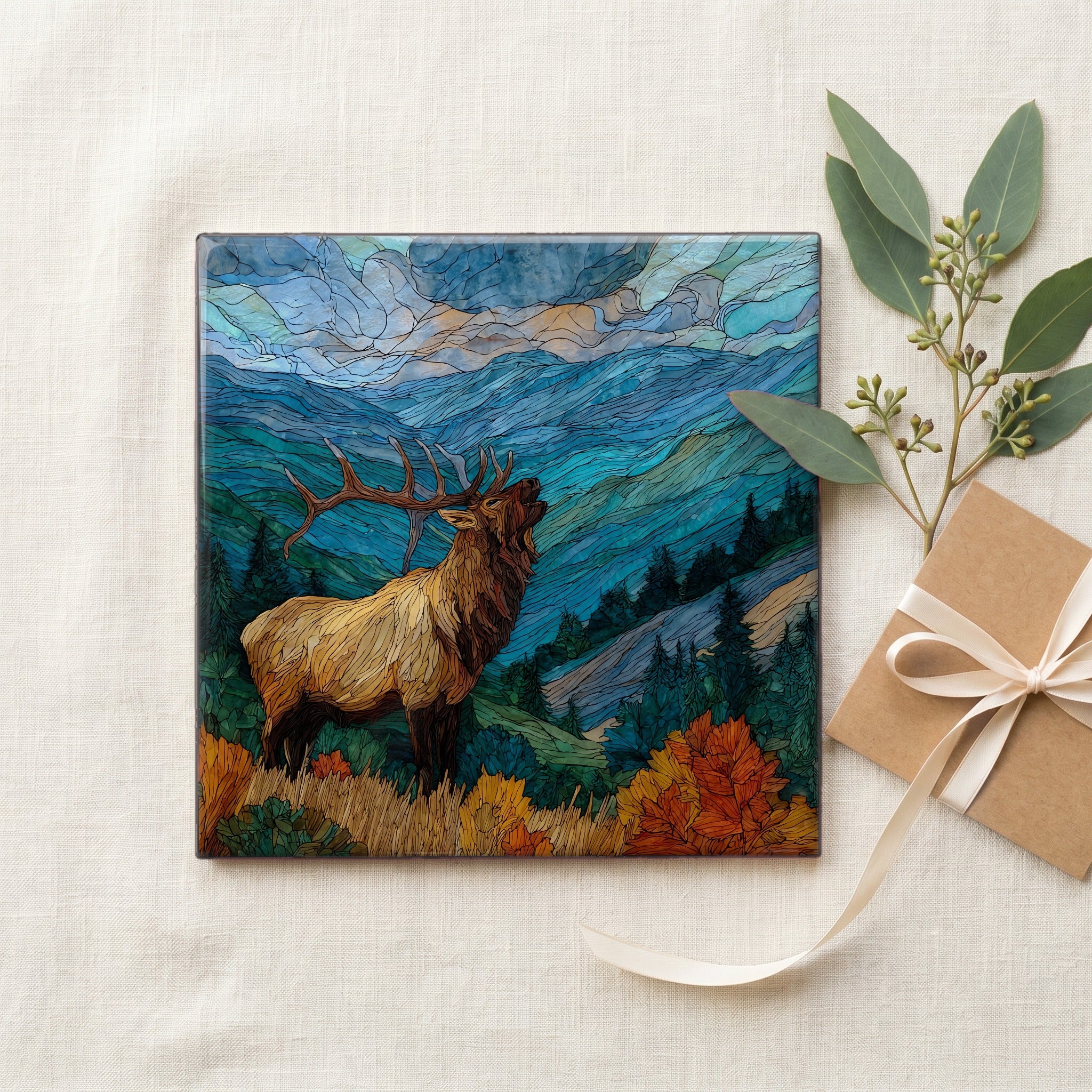 a bull elk bugling — gifting