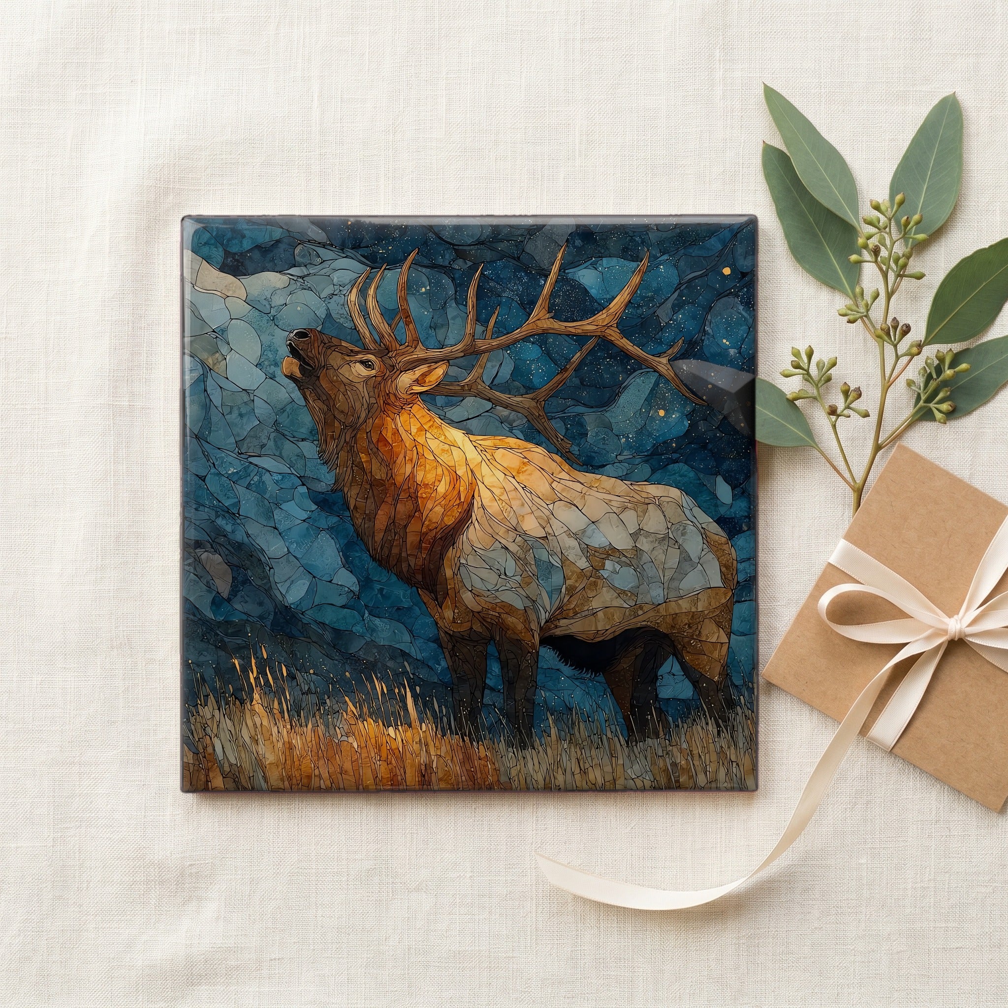 a bull elk bugling — gifting