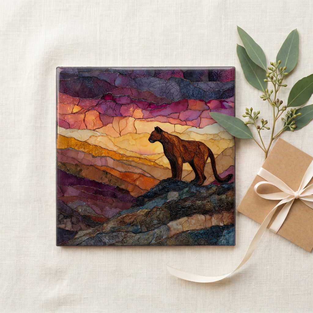 Mountain lion on Catalina ridge Santa Catalina Mountains — gifting