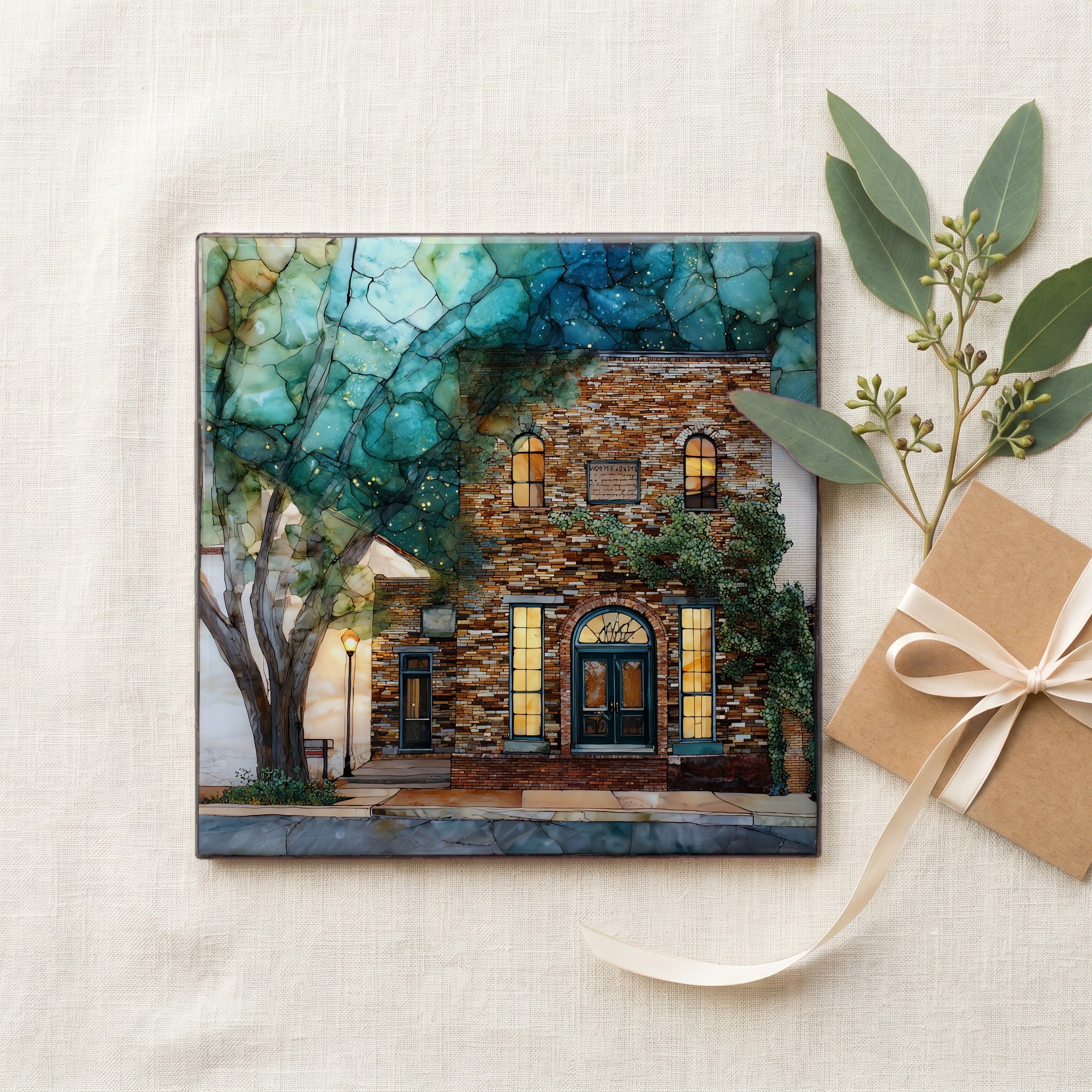 the Amana Colonies brick storefront — gifting