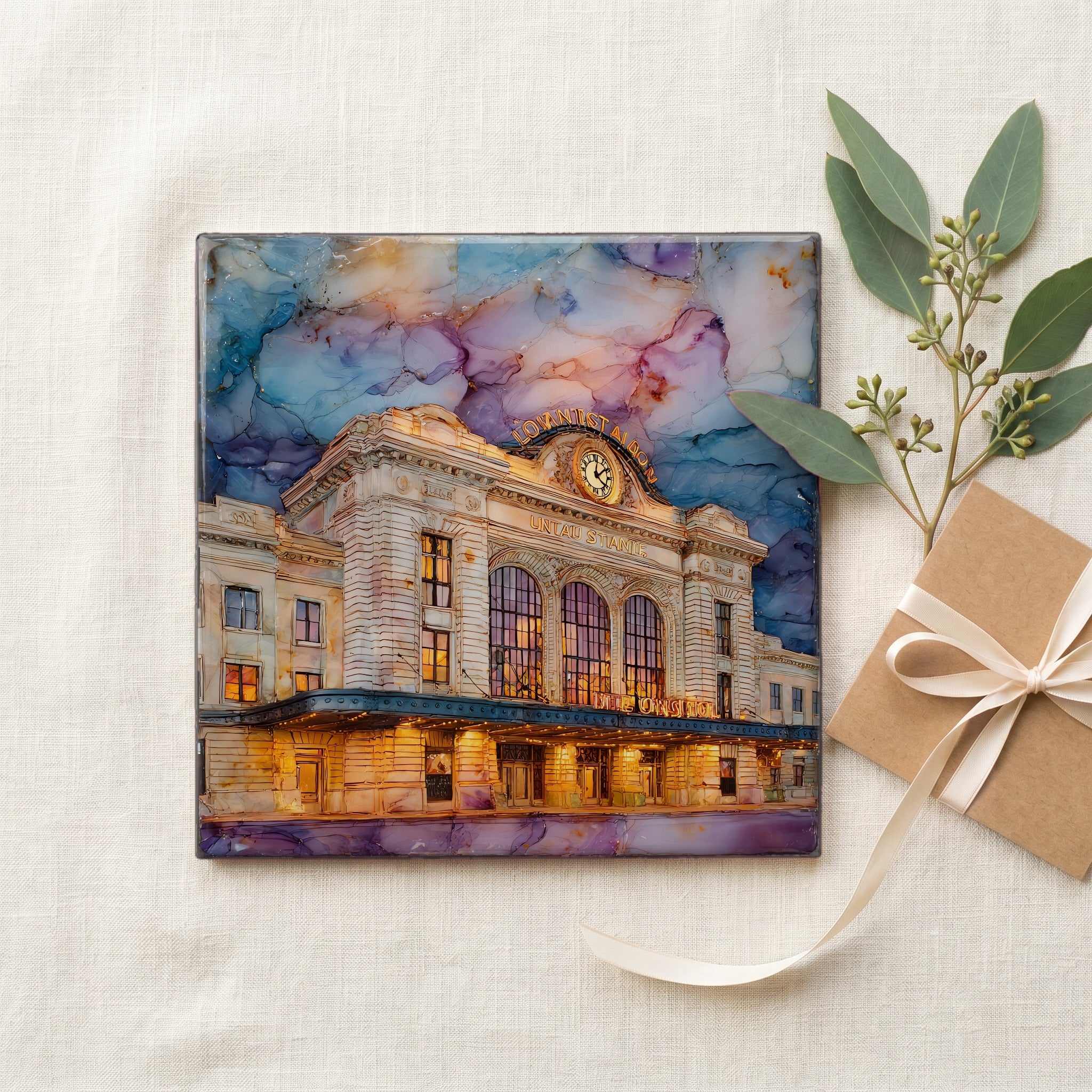 Denver Union Station Denver Metro Ceramic Art Tile — gifting