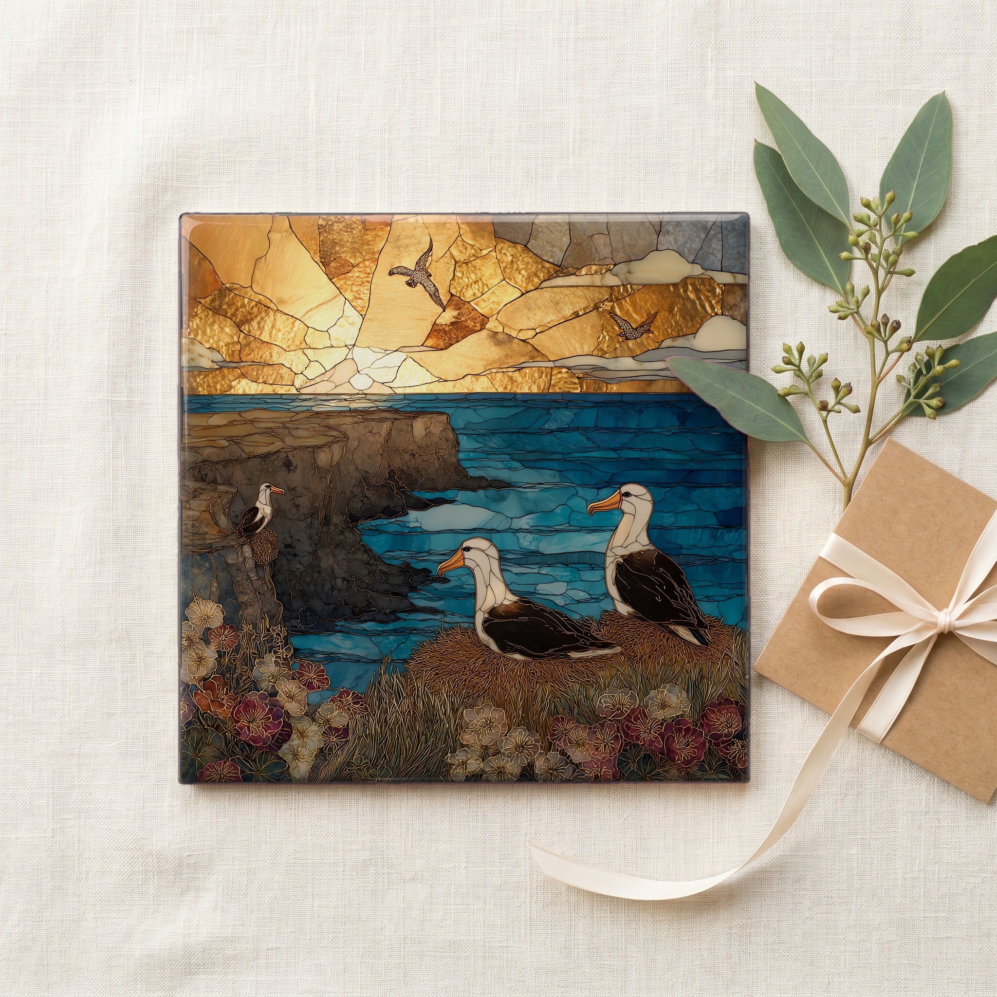 Kaena Point Oahu Ceramic Art Tile — gifting