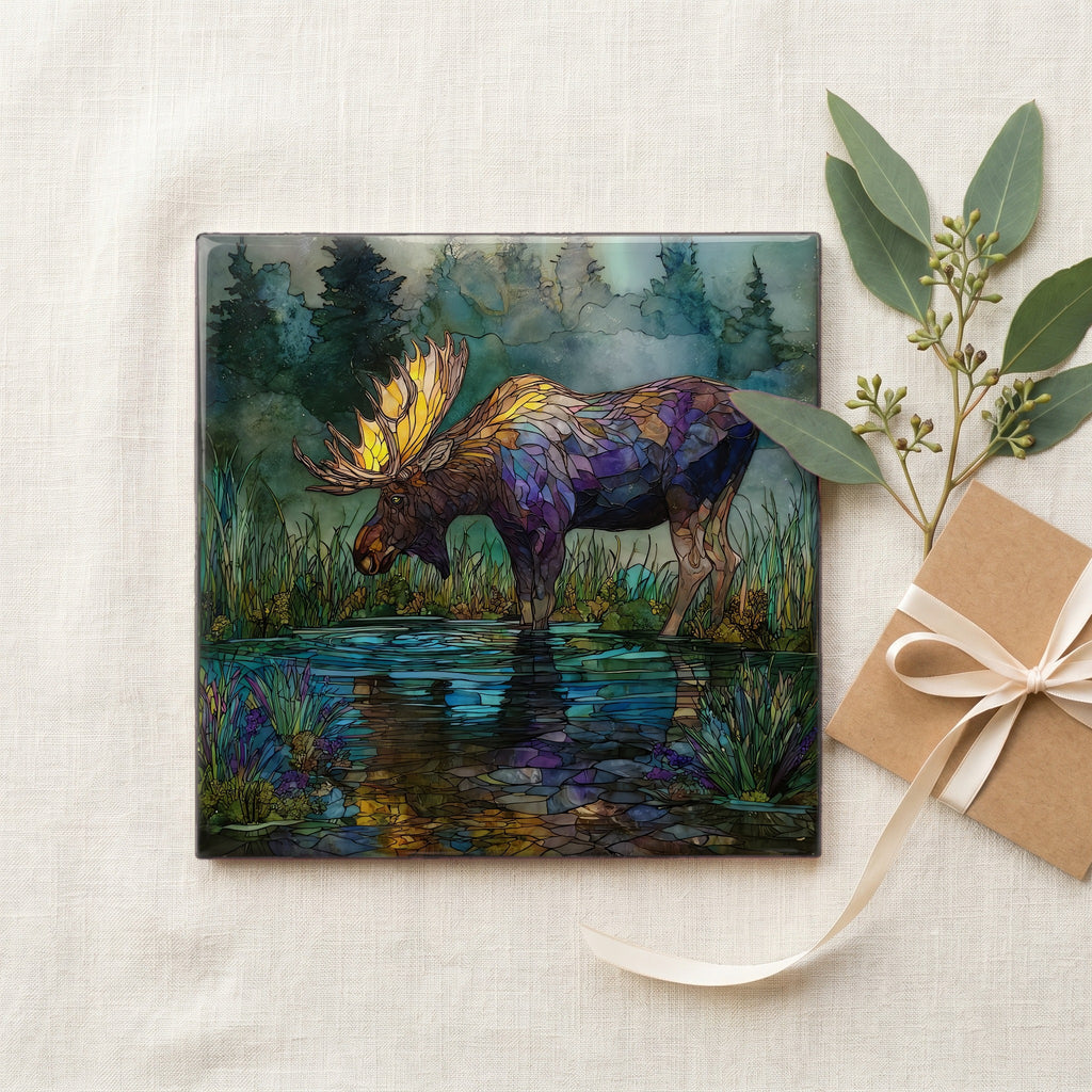 a bull moose knee-deep — gifting