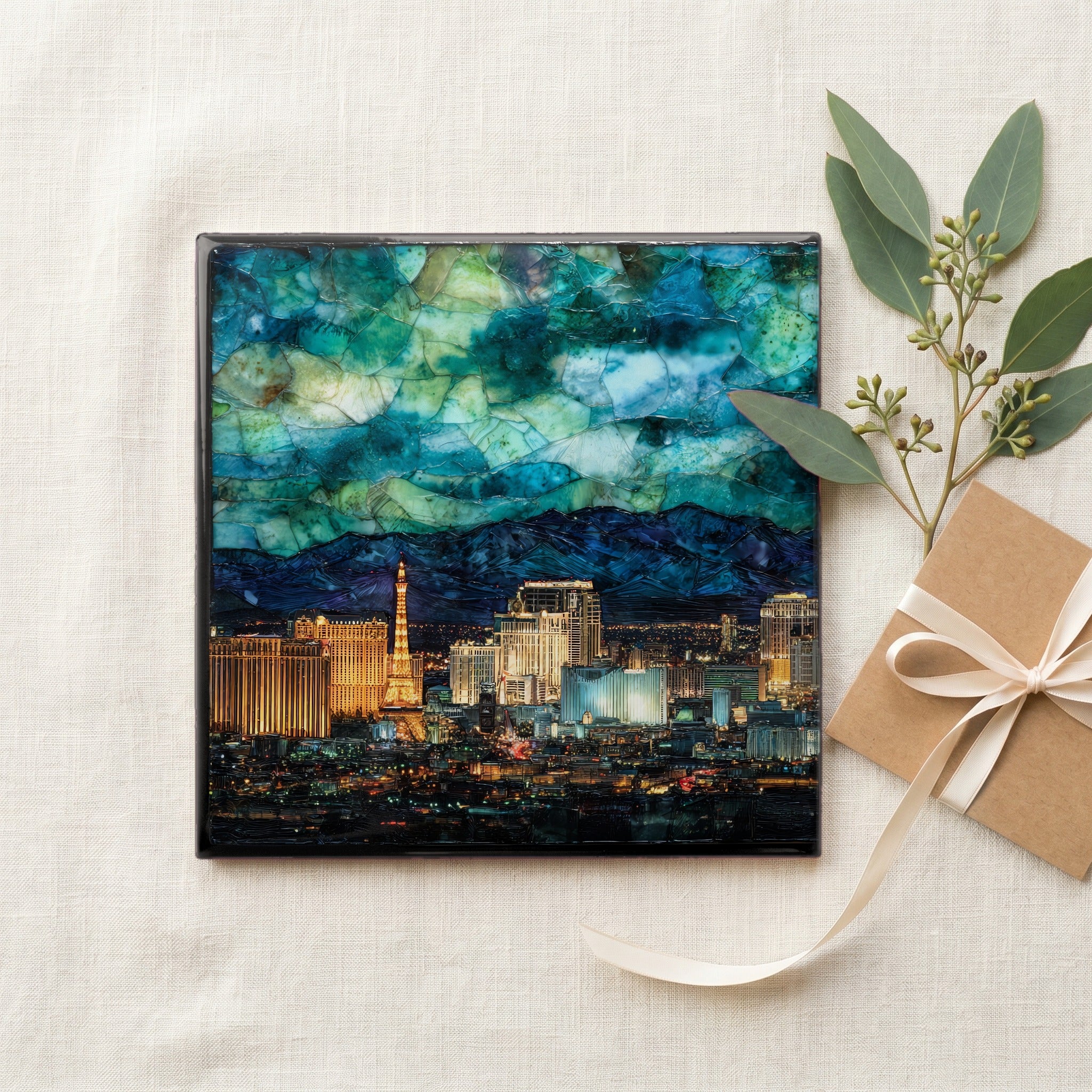 the Las Vegas Strip aerial — gifting