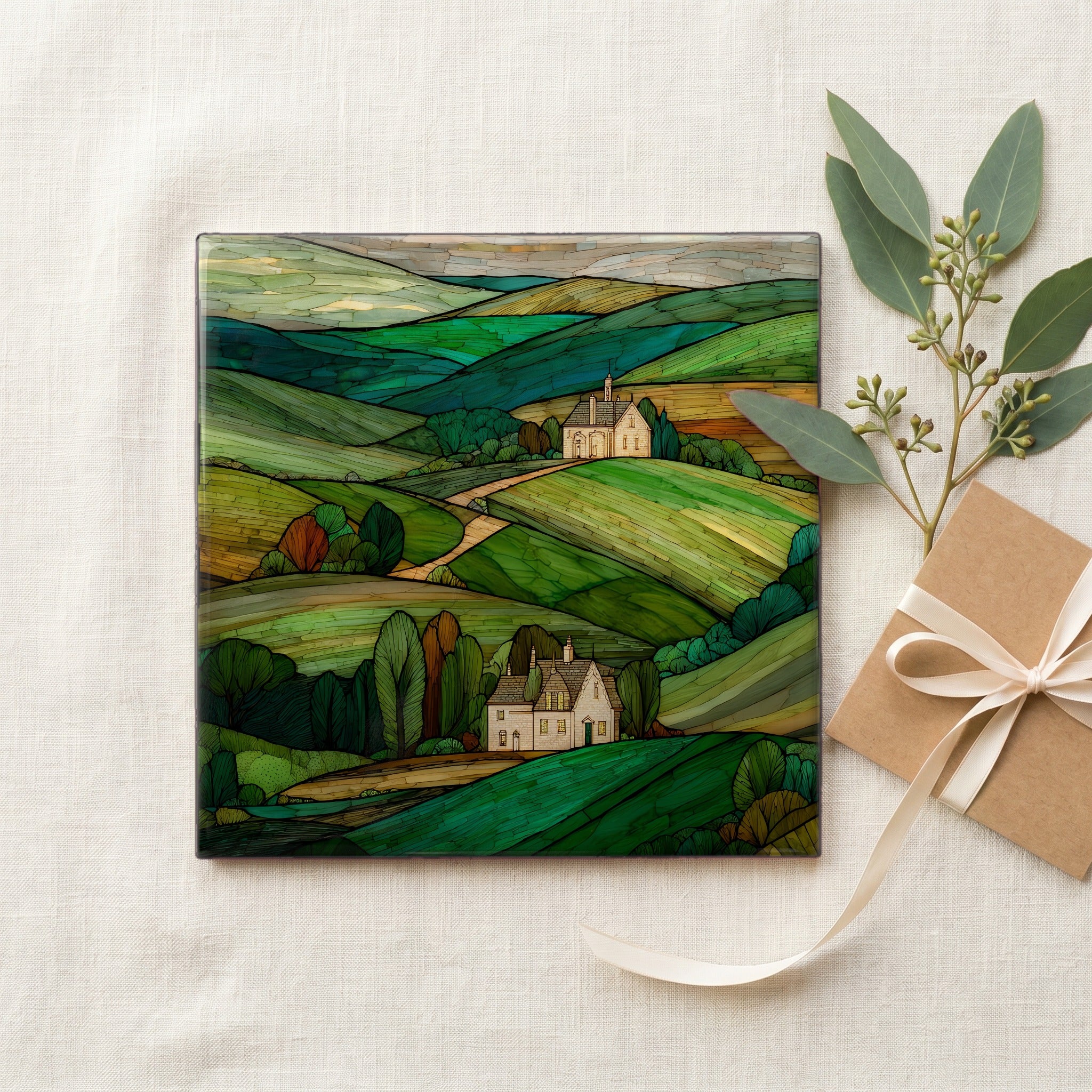 the Stone City Grant Wood landscape — gifting