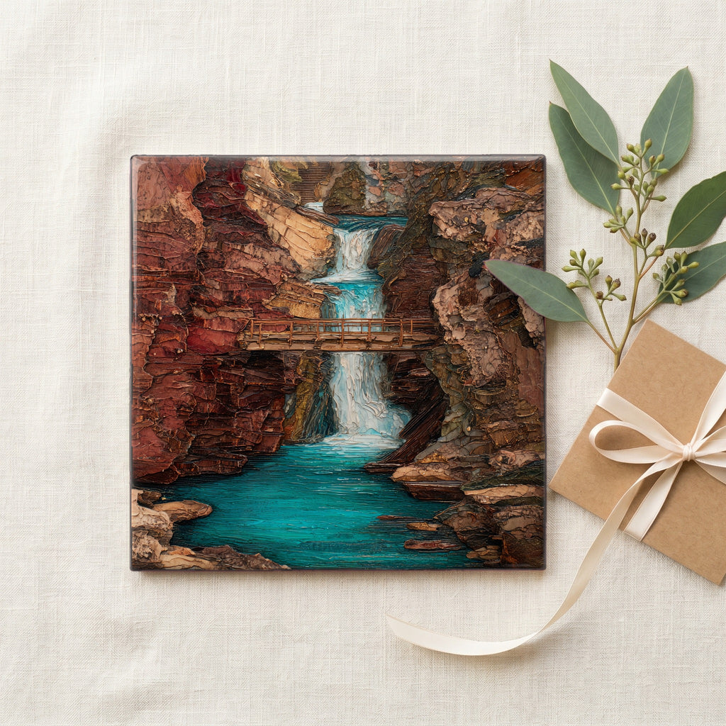 Saint Mary Falls dropping a ledge — gifting
