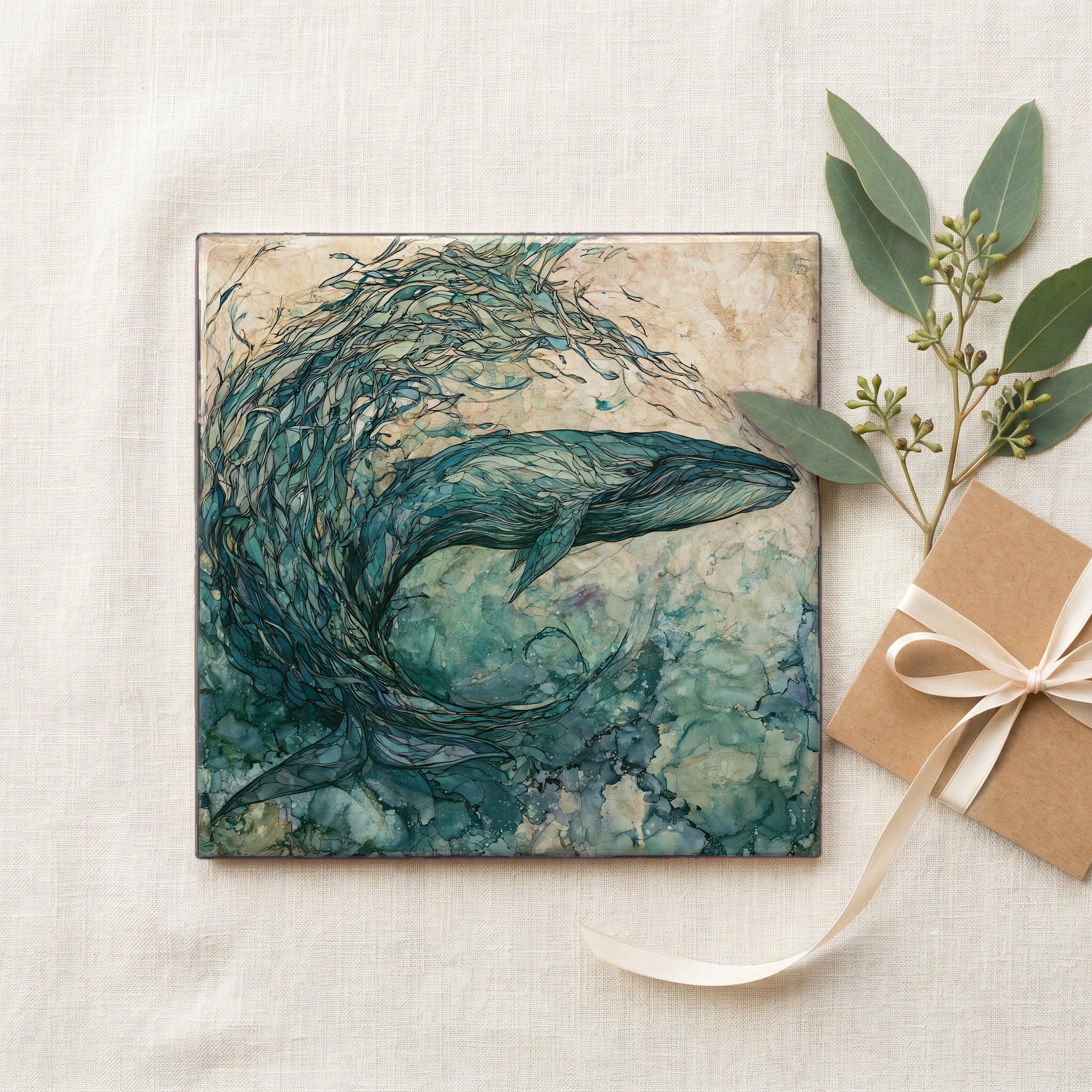 a Bryde's whale lunging — gifting