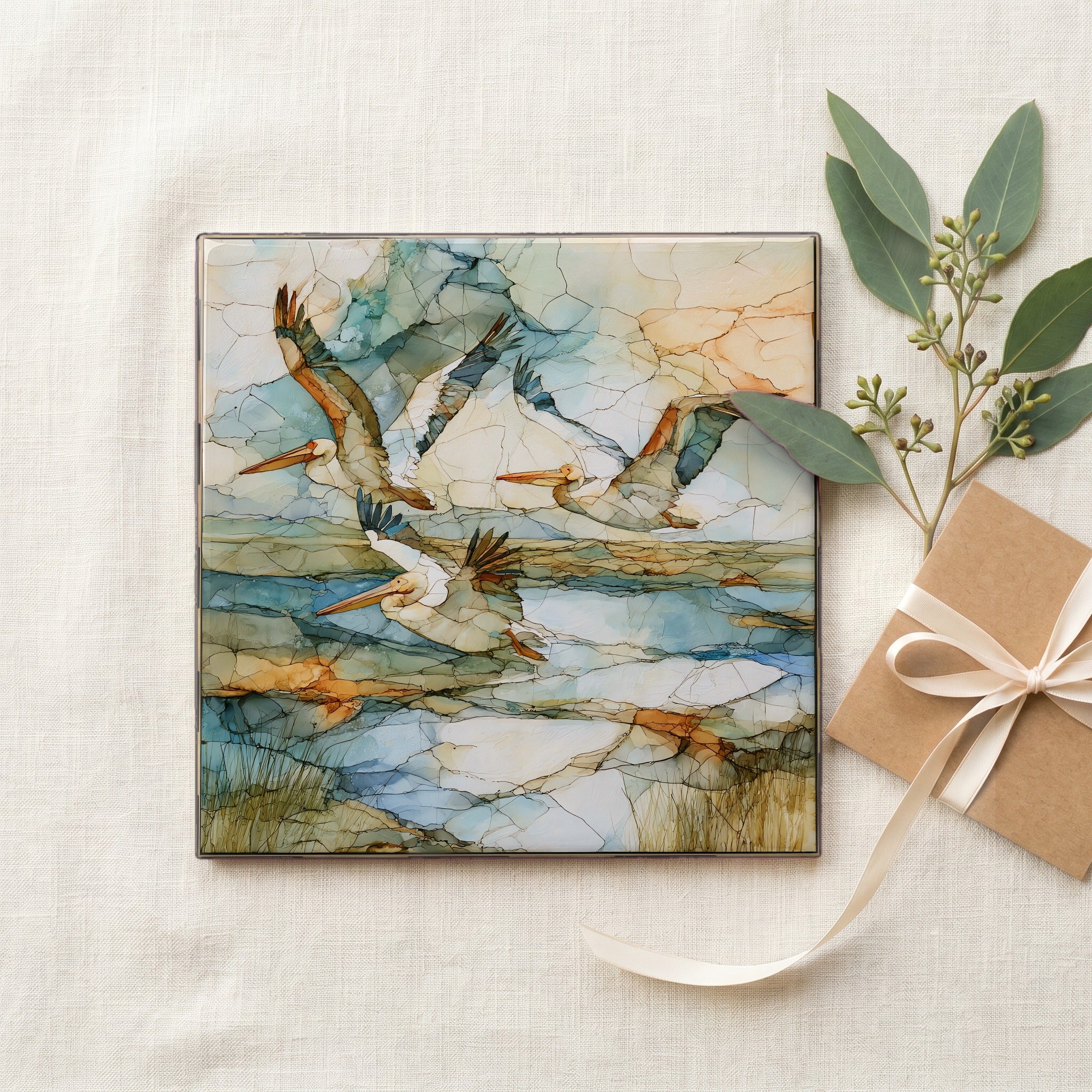 great white pelicans sailing — gifting