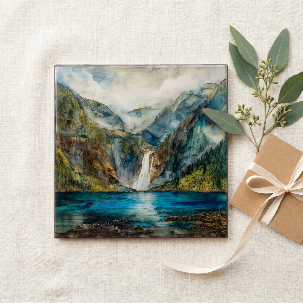 Nugget Falls beside Mendenhall — gifting
